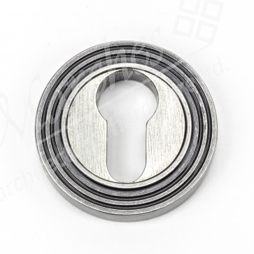 Pewter Round Euro Escutcheon (Beehive)