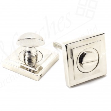 Round Thumbturn Set (Square) - Polished Nickel