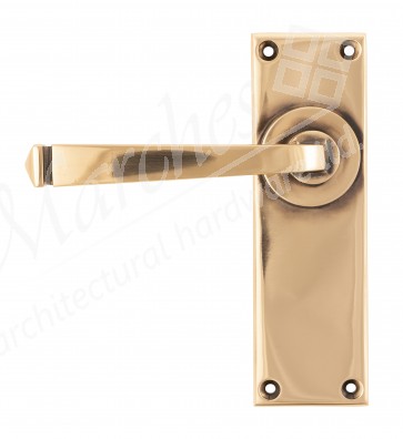 Polished Bronze Avon Lever Latch Set