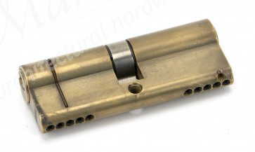 40/40 5pin Euro Cylinder KA - Aged Brass 