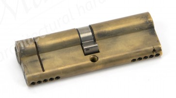 5pin Double Euro Cylinder Aged Brass - Various Sizes