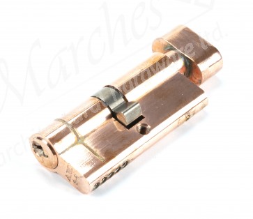 35/35 5pin Euro Cylinder/Thumbturn - Polished Bronze