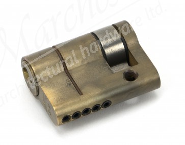 5pin Single Cylinder Aged Brass - Various Sizes
