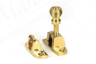 Beehive Brighton Fastener (Radiused) - Polished Brass