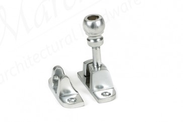 Mushroom Brighton Fastener (Radiused) - Satin Chrome