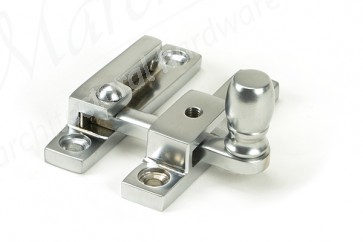 Narrow Mushroom Quadrant Fastener - Satin Chrome