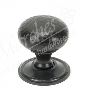 Aged Bronze Hammered Mushroom Cabinet Knob 38mm