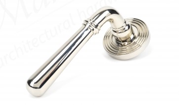 Newbury Lever on Rose Set (Beehive) - Polished Nickel