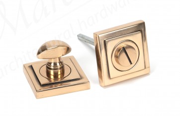 Round Thumbturn Set (Square) - Polished Bronze