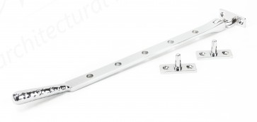 Polished Chrome 12" Hammered Newbury Stay