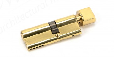 Lacquered Brass 35T/45 5pin Euro Cylinder/Thumbturn
