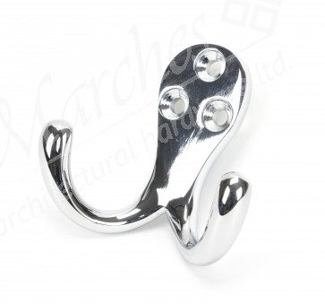 Polished Chrome Celtic Double Robe Hook