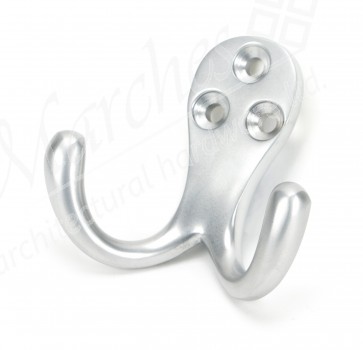 Satin Chrome Celtic Double Robe Hook