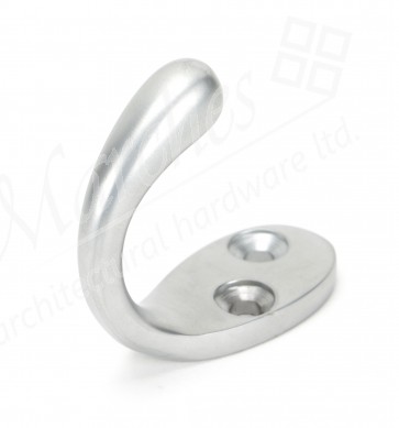 Satin Chrome Celtic Single Robe Hook