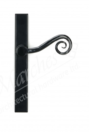Monkeytail Slimline Lever Espag. Latch Set - RH - Black