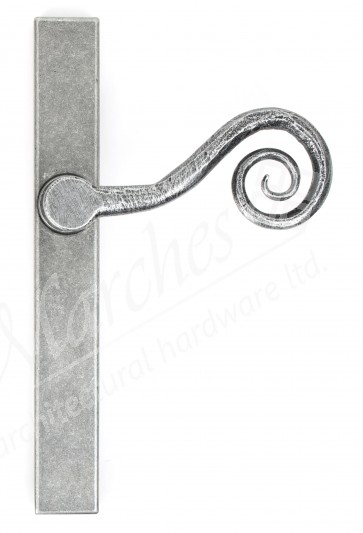 Monkeytail Slimline Lever Espag. Latch - RH - Pewter