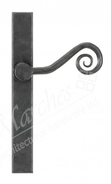 Monkeytail Slimline Lever Espag. Latch Set - RH - External Beeswax