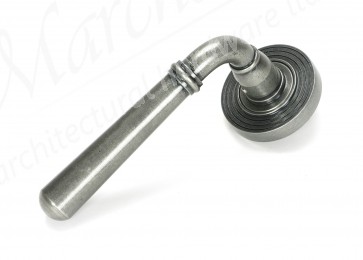 Newbury Lever on Rose Set (Beehive) - Pewter