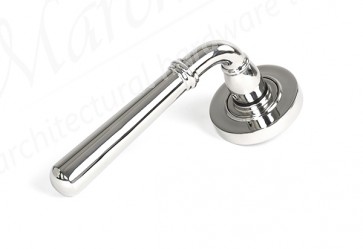 Newbury Lever on Rose Set (Plain) - Polished SS (316)