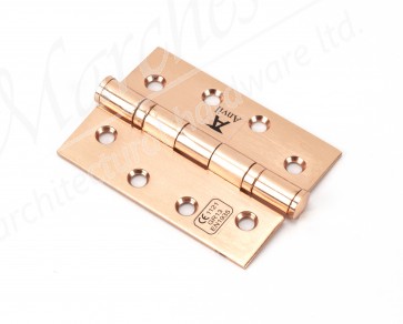 4" Ball Bearing Butt Hinge (pair) SS - Polished Bronze