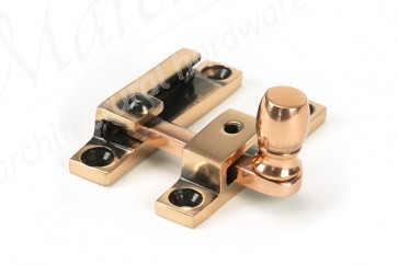 Narrow Mushroom Quadrant Fastener - Polished Bronze