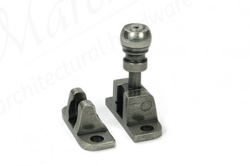 Mushroom Brighton Fastener (Radiused) - Pewter Patina