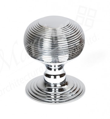 Beehive Centre Door Knob - Polished Chrome