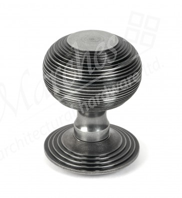 Beehive Centre Door Knob - Pewter