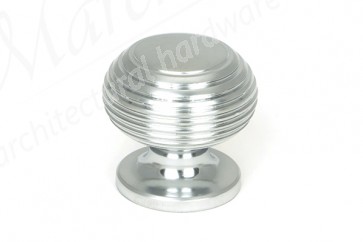 30mm Beehive Cabinet Knob - Satin Chrome