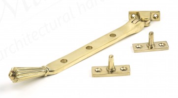 8" Hinton Stay - Polished Brass