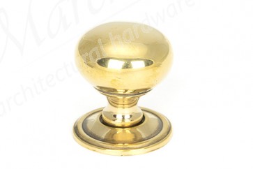 32mm Mushroom Cabinet Knob - Aged Brass