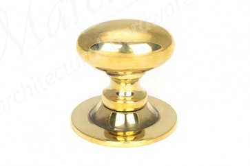 40mm Oval Cabinet Knob - Aged Brass