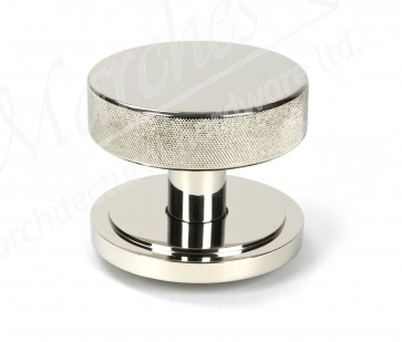 Brompton Centre Door Knob (Art Deco) - Polished Nickel