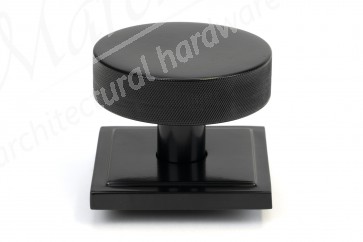 Brompton Centre Door Knob (Square) - Black