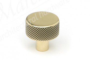 25mm Brompton Cabinet Knob (No rose) - Aged Brass