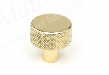 25mm Brompton Cabinet Knob (No rose) - Polished Brass