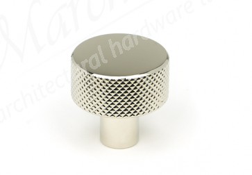 25mm Brompton Cabinet Knob (No rose) - Polished Nickel