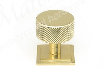 32mm Brompton Cabinet Knob (Square) - Polished Brass