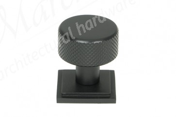 25mm Brompton Cabinet Knob (Square) - Matt Black