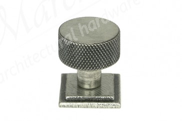 25mm Brompton Cabinet Knob (Square) - Pewter