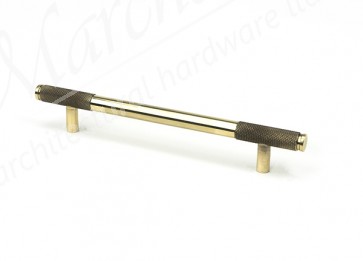 Medium Half Brompton Pull Handle - Aged Brass