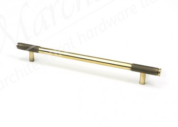 Large Half Brompton Pull Handle - Aged Brass