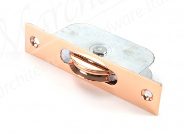 Square Ended Sash Pulley 75kg - Polished Bronze