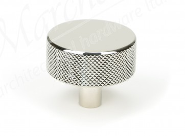 38mm Brompton Cabinet Knob (No rose) - Polished Nickel