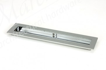 250mm Plain Rectangular Pull - Polished Chrome