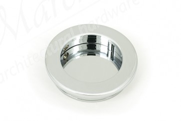 60mm Plain Round Pull - Polished Chrome