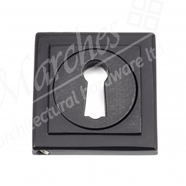 Matt Black Round Escutcheon (Square)