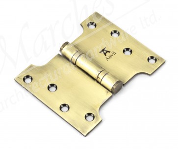 4" x 3" x 5"  Parliament Hinge (pair) SS - Aged Brass