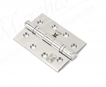 4" Ball Bearing Butt Hinge (pair) SS - Polished SS