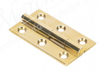 2" Butt Hinge (pair) - Polished Brass